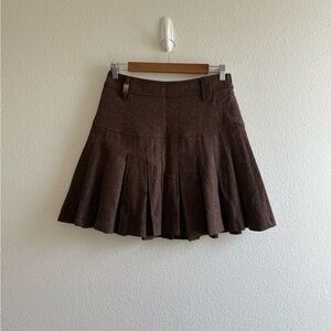 Conbipel Niama Brown Mini Skirt: Italy Size 40, US Size 4